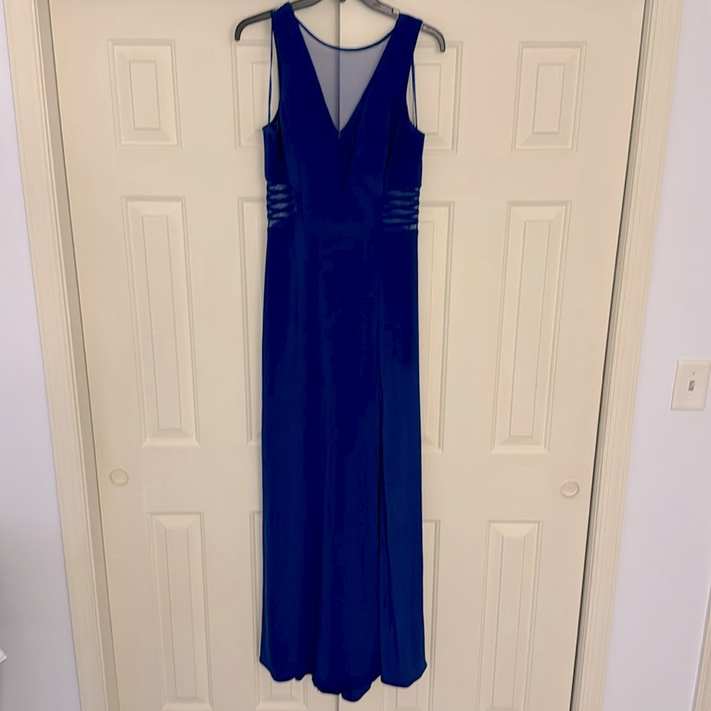 Electric blue gown